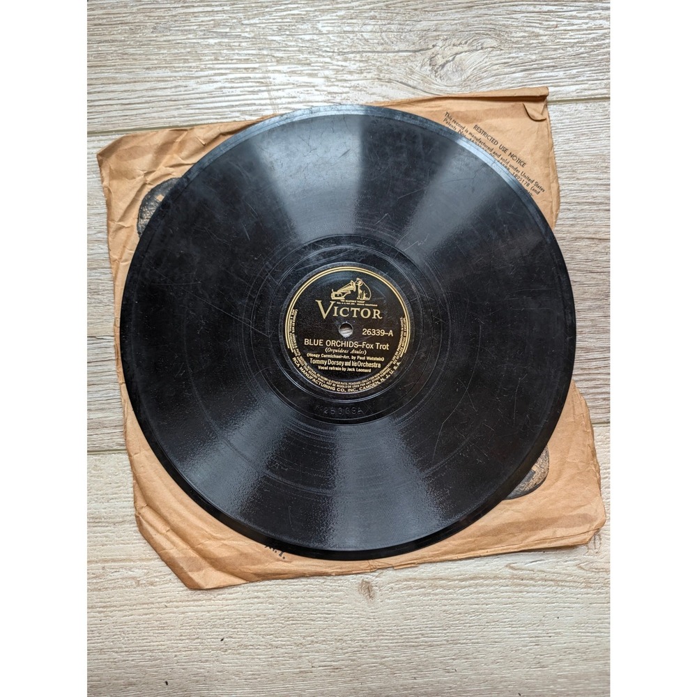Tommy Dorsey Blue Orchids Day In-Day Out Victor 26339 78 RPM Shellac Record
